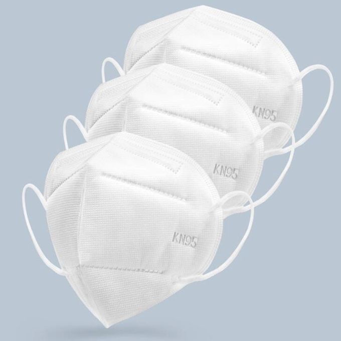 4 ιατρική μάσκα προσώπου αναπνευστικών συσκευών υφάσματος KN95 μασκών πτυχών KN95 μη υφαμένη φγμένη λειωμένο μέταλλο