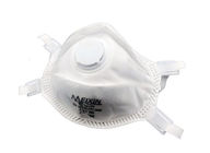 Κίνα Άσπρη μάσκα αναπνευστικών συσκευών Valved χρώματος, αναπνευστική συσκευή N95 με τη βαλβίδα εκπνοής επιχείρηση