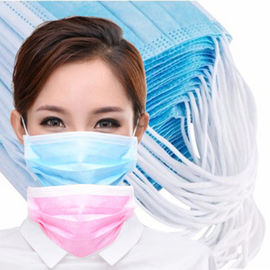 Ενήλικη μίας χρήσης μάσκα αναπνοής, φιλική μάσκα προσώπου υφάσματος 3 πτυχών Eco μη υφαμένη